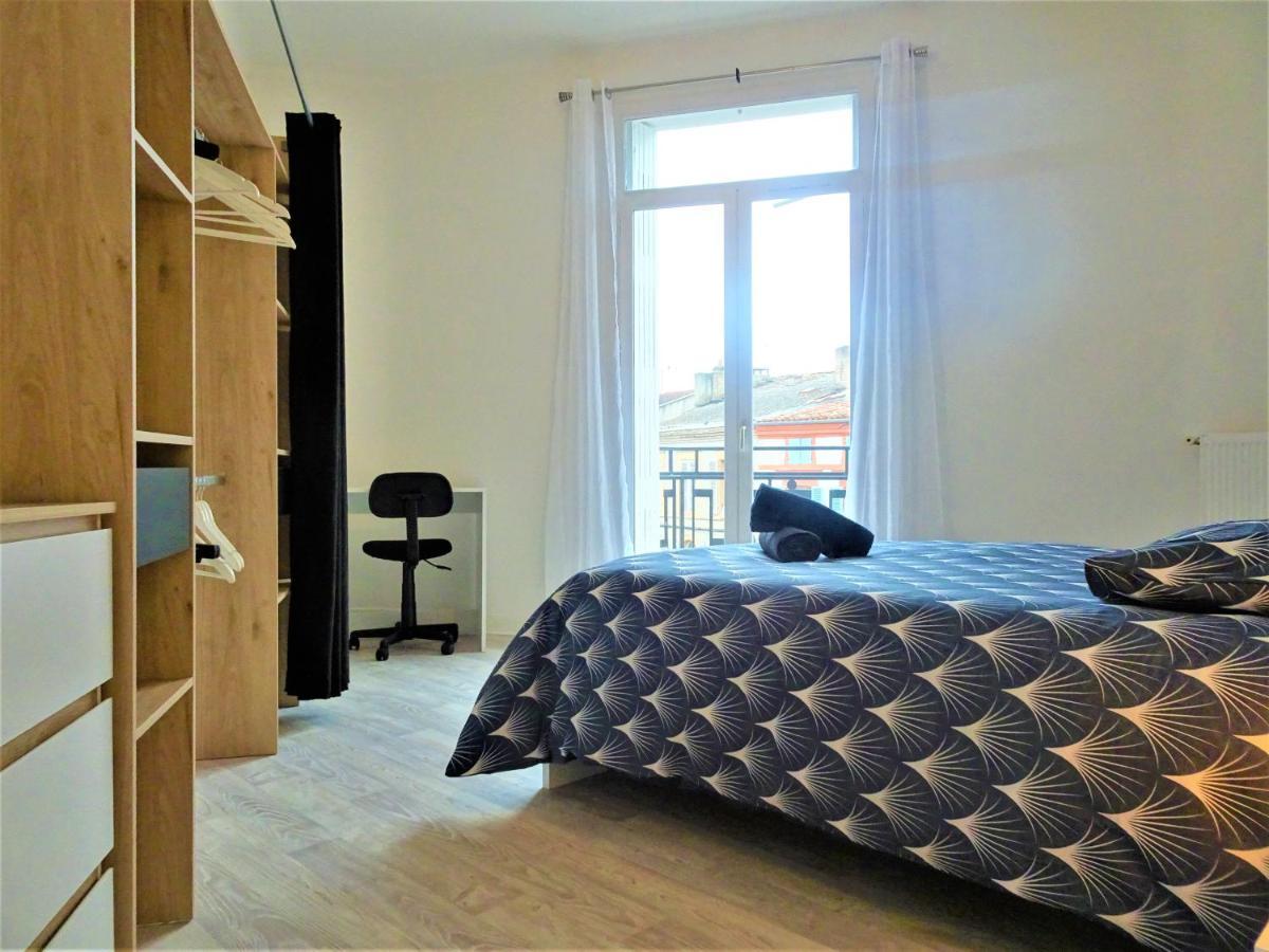 Chambre Privee Et Spacieuse Au Sein D'Un Logement Partage - Central, Quartier Villebourbon - 3 Chambres Doubles - 2 Balcons - Places De Stationnements Gratuites - 5 Min A Pied Gare Et Hypercentre Montauban Extérieur photo